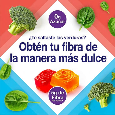 Vitafusion - Gomitas de Fibra Sin Azúcar para Regularidad Digestiva