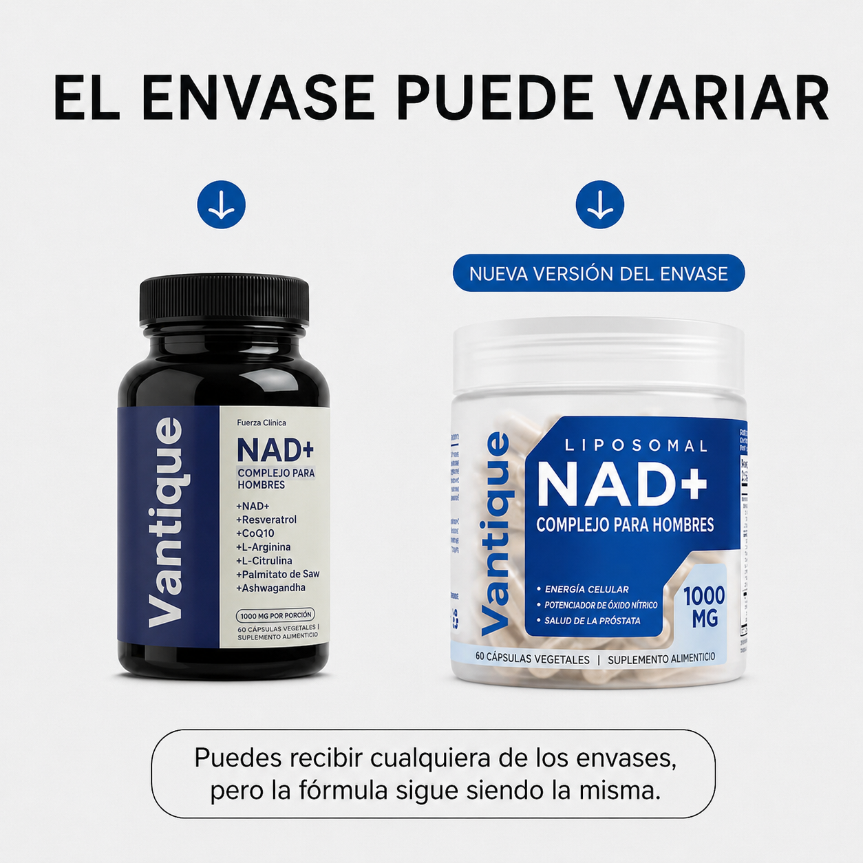 Vantique NAD+ — Suplemento para Hombres