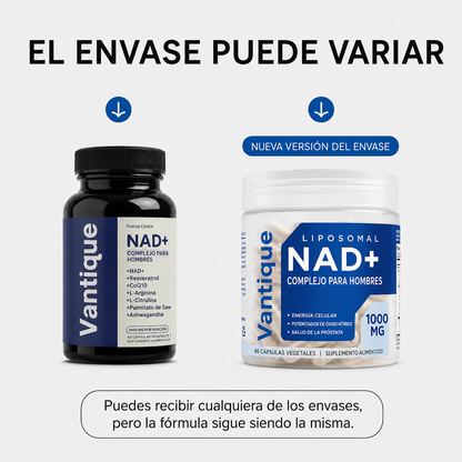 Vantique NAD+ — Suplemento para Hombres