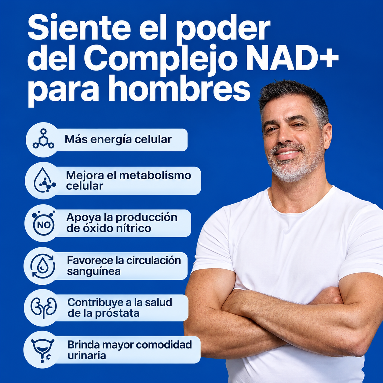 Vantique NAD+ — Suplemento para Hombres
